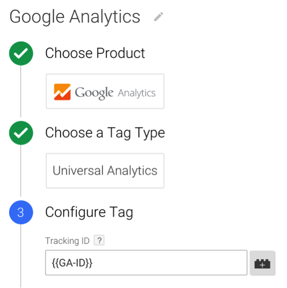 Tracking ID in Google Tag Manager